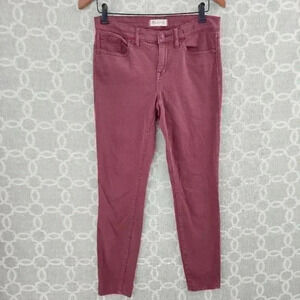 Madewell Skinny Skinny Purple Plum Pants Women's 28